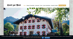 Desktop Screenshot of hotelzurpost-sachrang.de