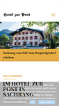 Mobile Screenshot of hotelzurpost-sachrang.de