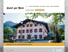 Tablet Screenshot of hotelzurpost-sachrang.de